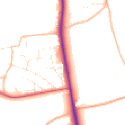 Daytime road noise heatmap for SN4 0NR