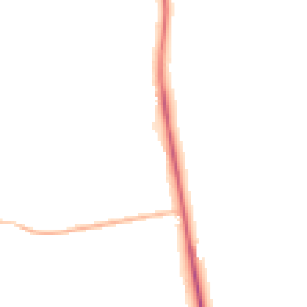 Night-time road noise heatmap for SN4 0NX