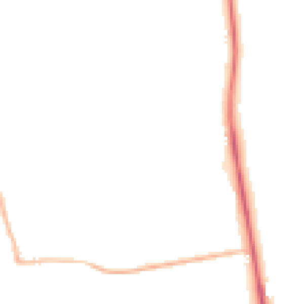Night-time road noise heatmap for SN4 0PL