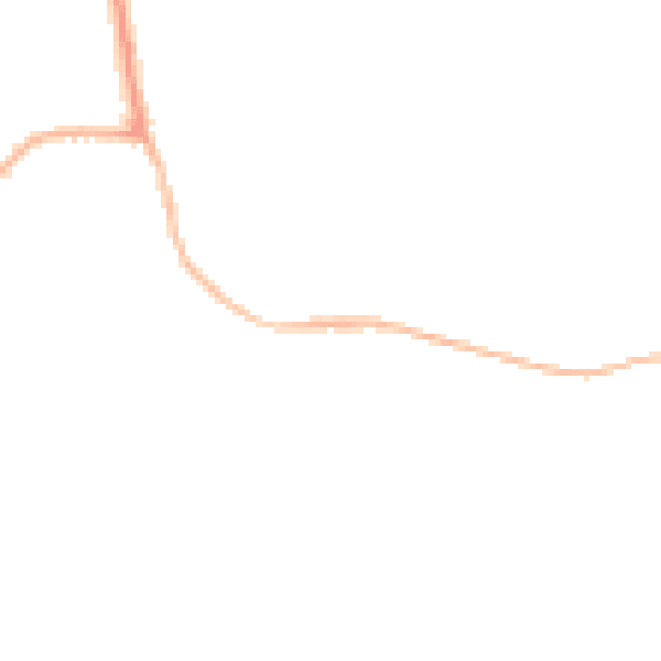 Night-time road noise heatmap for SN4 0RQ