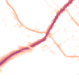 Daytime road noise heatmap for SN4 7DF