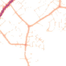 Daytime road noise heatmap for SN4 7FW