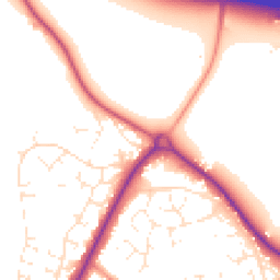 Daytime road noise heatmap for SN4 7GZ