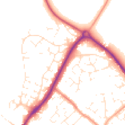 Daytime road noise heatmap for SN4 7HN