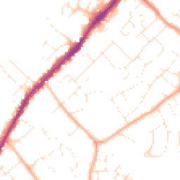 Daytime road noise heatmap for SN4 8AD