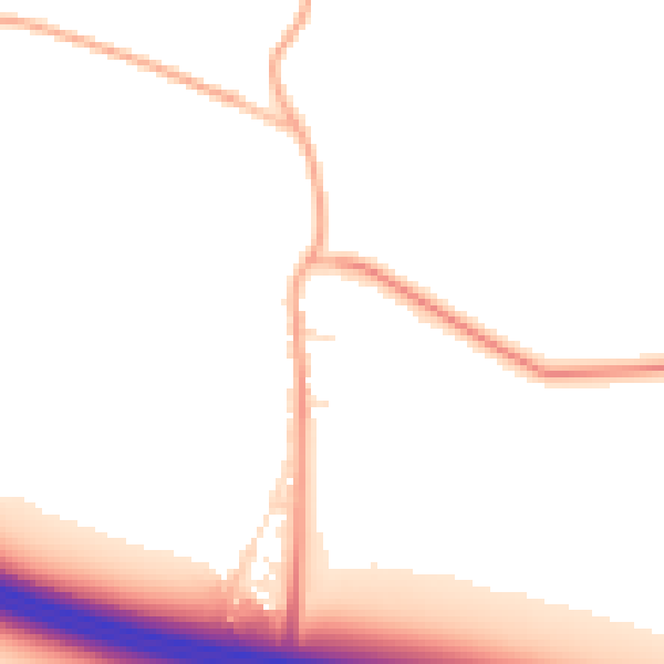 Daytime road noise heatmap for SN4 8ED