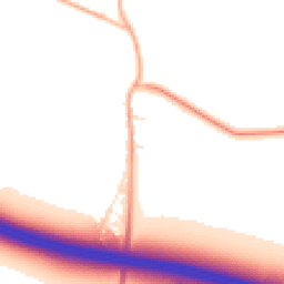 Daytime road noise heatmap for SN4 8EL