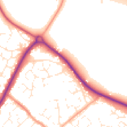 Daytime road noise heatmap for SN4 8HW