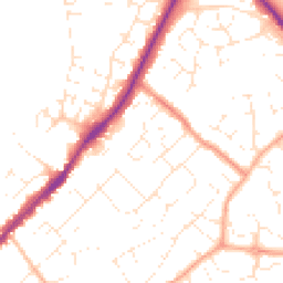 Daytime road noise heatmap for SN4 8JB