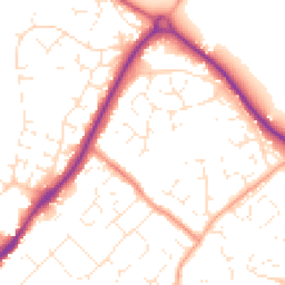 Daytime road noise heatmap for SN4 8JY