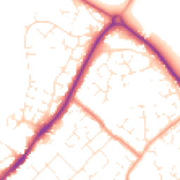 Daytime road noise heatmap for SN4 8LD