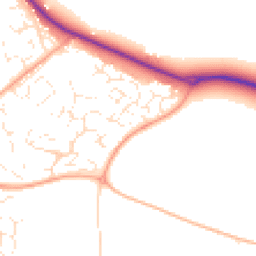 Daytime road noise heatmap for SN4 8LH