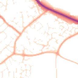 Daytime road noise heatmap for SN4 8LR
