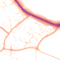 Daytime road noise heatmap for SN4 8LX