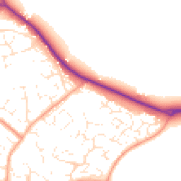 Daytime road noise heatmap for SN4 8QW