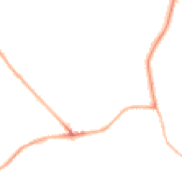 Night-time road noise heatmap for SN4 9AT