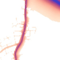 Daytime road noise heatmap for SN4 9DF