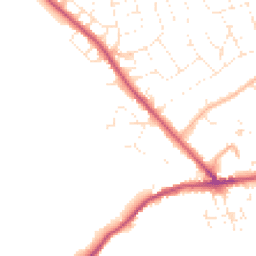 Daytime road noise heatmap for SN4 9EL