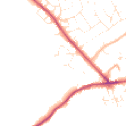 Daytime road noise heatmap for SN4 9EN