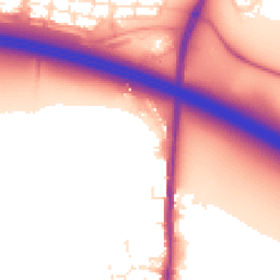 Daytime road noise heatmap for SN4 9EZ