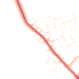 Daytime road noise heatmap for SN4 9LL