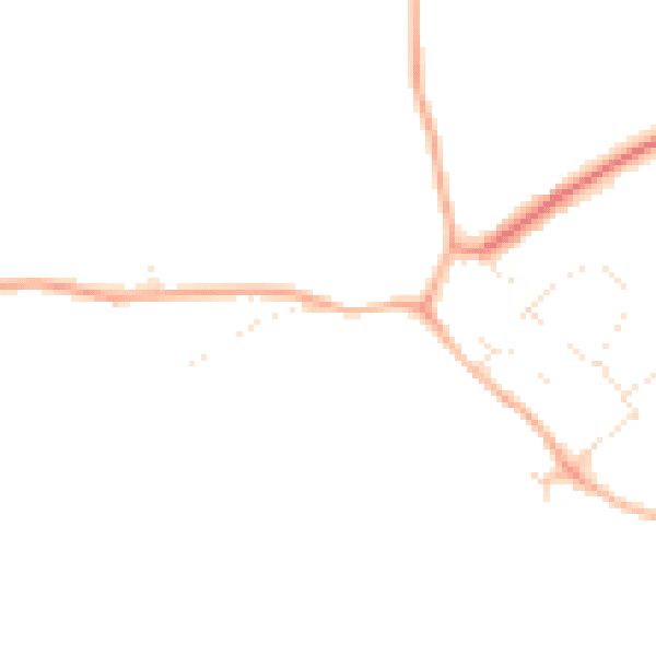 Daytime road noise heatmap for SN5 3LS