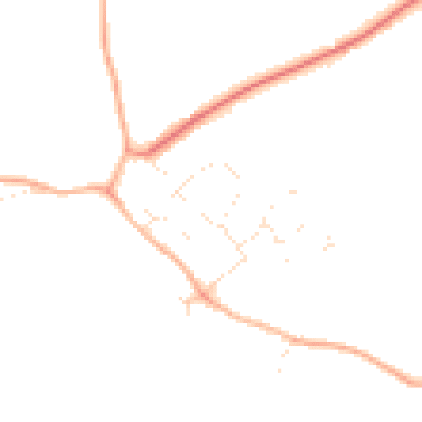 Daytime road noise heatmap for SN5 3NA
