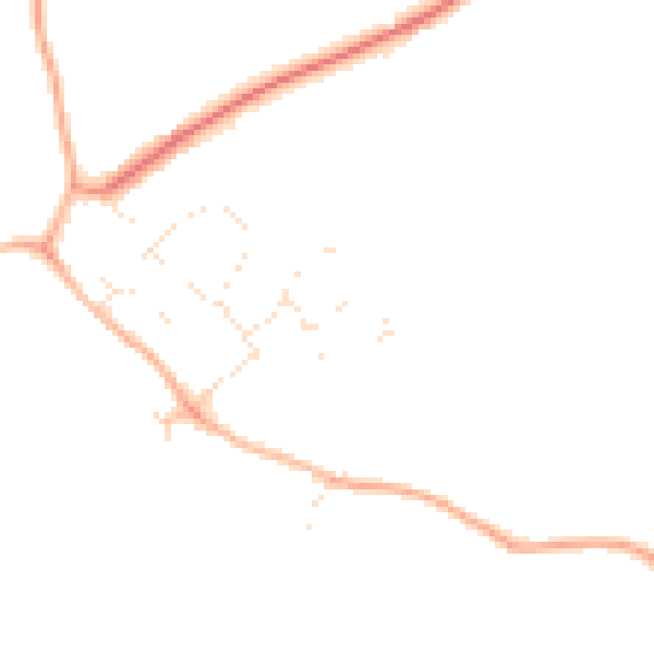 Daytime road noise heatmap for SN5 3NQ