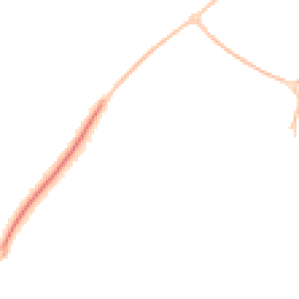 Night-time road noise heatmap for SN5 8PF