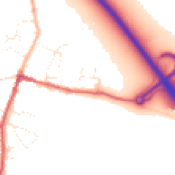 Daytime road noise heatmap for SN6 6BG