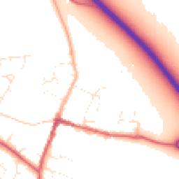Daytime road noise heatmap for SN6 6BL