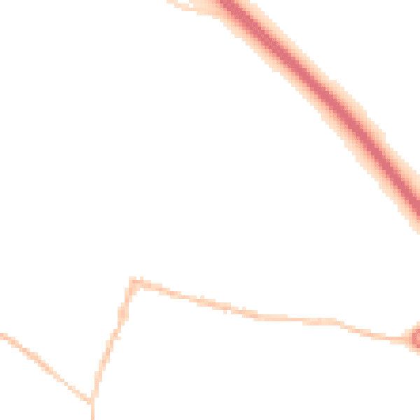 Night-time road noise heatmap for SN6 6BL