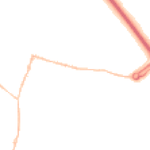 Night-time road noise heatmap for SN6 6BQ