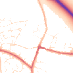 Daytime road noise heatmap for SN6 6BY