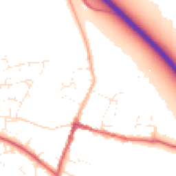 Daytime road noise heatmap for SN6 6DA