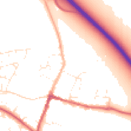 Daytime road noise heatmap for SN6 6DD