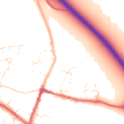 Daytime road noise heatmap for SN6 6DE