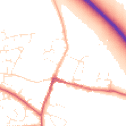 Daytime road noise heatmap for SN6 6DF