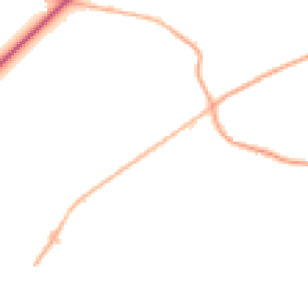 Daytime road noise heatmap for SN6 6HE