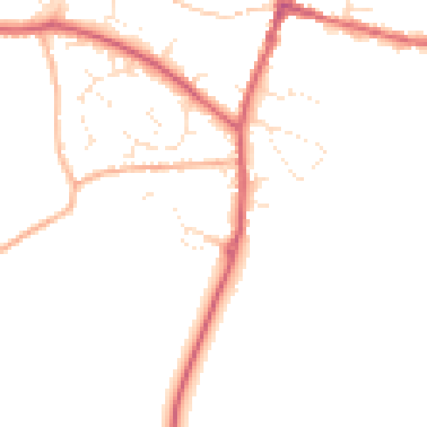 Daytime road noise heatmap for SN6 6HS
