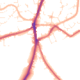 Daytime road noise heatmap for SN6 7AE