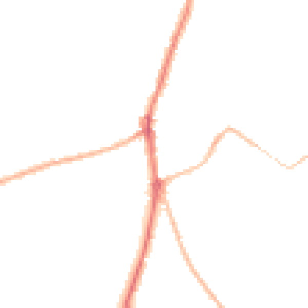Night-time road noise heatmap for SN6 7AH