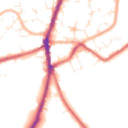 Daytime road noise heatmap for SN6 7AJ