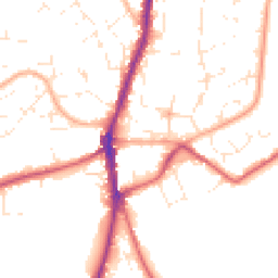 Daytime road noise heatmap for SN6 7AQ