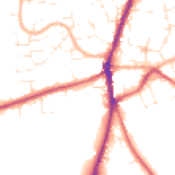 Daytime road noise heatmap for SN6 7BN
