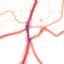 Daytime road noise heatmap for SN6 7BQ
