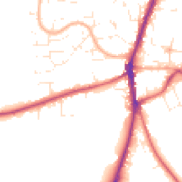 Daytime road noise heatmap for SN6 7BW