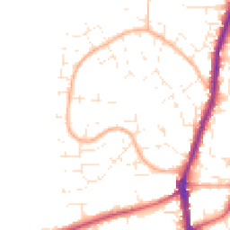 Daytime road noise heatmap for SN6 7EP