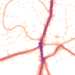 Daytime road noise heatmap for SN6 7ER