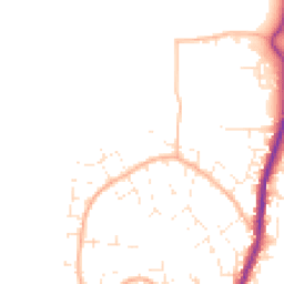 Daytime road noise heatmap for SN6 7JQ